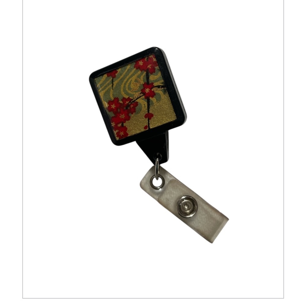 Asian Art inspired name badge holder